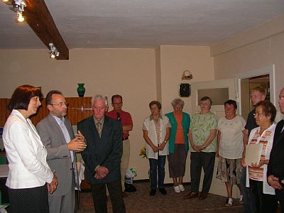 Lottomittelübergabe an die Ortsgruppe der Volkssolidarität Lengfeld Lottomittelübergab