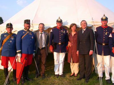 StS Haußner und MdL Krapp als Gäste beim Biwak zum 400. Kuhschwanzfest in Eisfeld Kuhschwanzfest